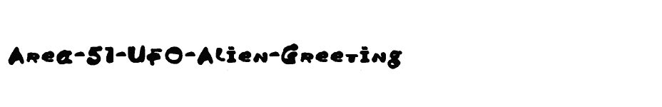 font Area-51-UFO-Alien-Greeting download