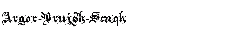 font Argor-Brujsh-Scaqh download