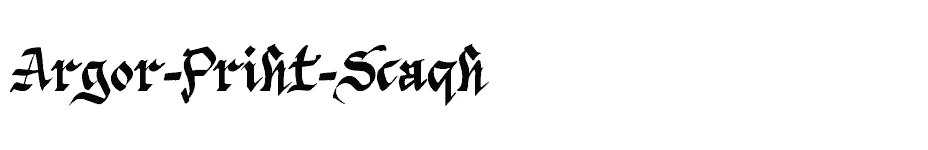 font Argor-Priht-Scaqh download