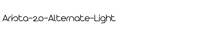 font Arista-2.0-Alternate-Light download