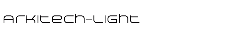 font Arkitech-Light download