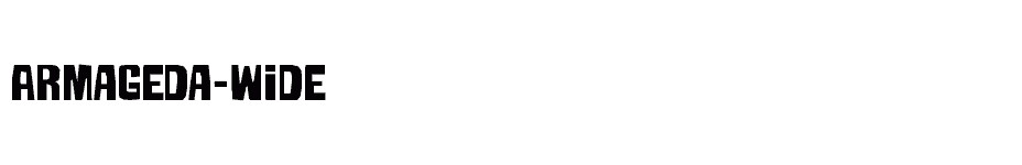 font Armageda-Wide download