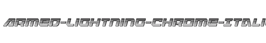 font Armed-Lightning-Chrome-Italic download