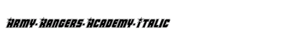 font Army-Rangers-Academy-Italic download