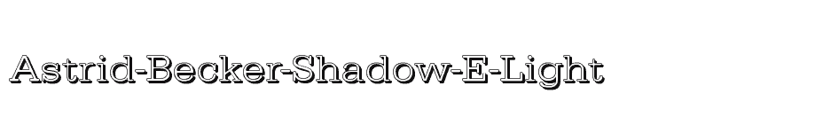 font Astrid-Becker-Shadow-E-Light download