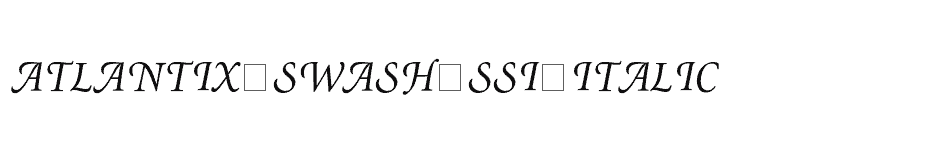 font Atlantix-Swash-SSi-Italic download