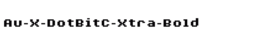 font Au-X-DotBitC-Xtra-Bold download