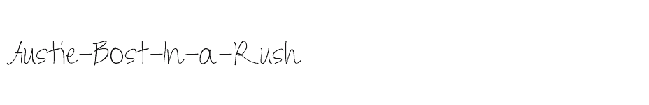 font Austie-Bost-In-a-Rush download