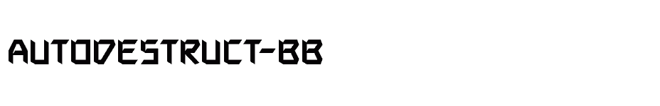 font Autodestruct-BB download