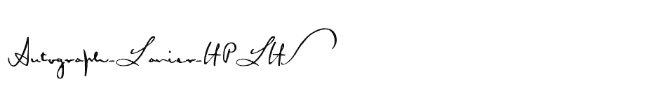 font Autograph-Lanier-HPLHS download