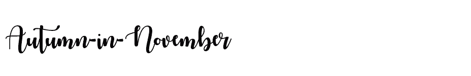 font Autumn-in-November download