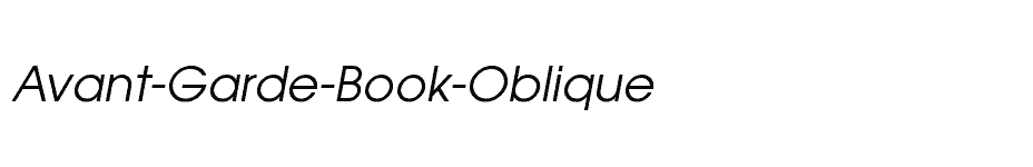 font Avant-Garde-Book-Oblique download