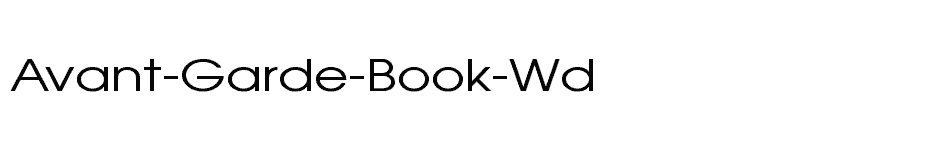 font Avant-Garde-Book-Wd download