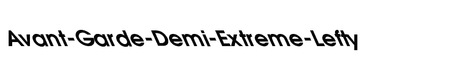 font Avant-Garde-Demi-Extreme-Lefty download