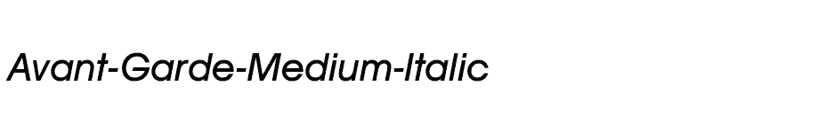 font Avant-Garde-Medium-Italic download