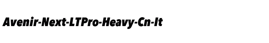 font Avenir-Next-LTPro-Heavy-Cn-It download
