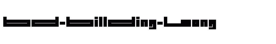 font BD-BillDing-Long download