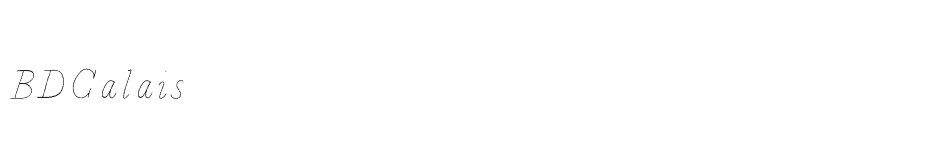 font BDCalais download