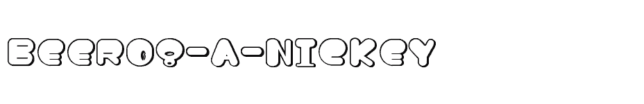 font BEER08-A-NICKEY download