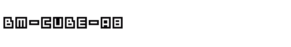 font BM-cube-A8 download