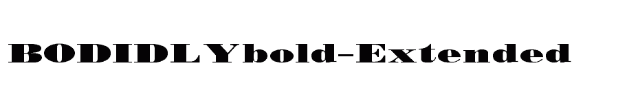 font BODIDLYbold-Extended download