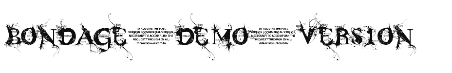 font BONDAGE-DEMO-VERSION download