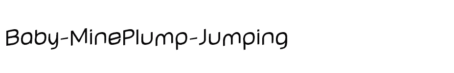 font Baby-MinePlump-Jumping download
