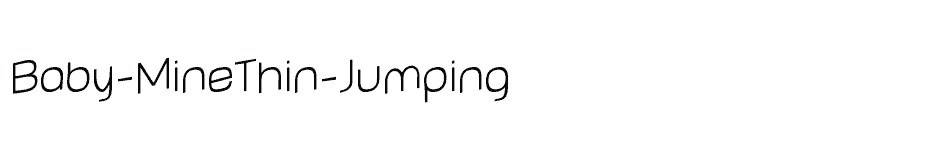 font Baby-MineThin-Jumping download