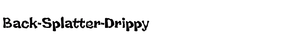 font Back-Splatter-Drippy download