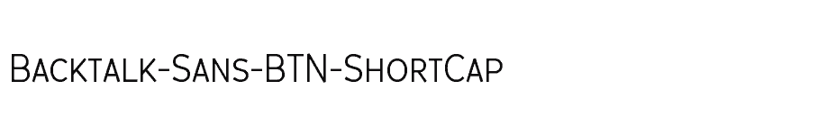 font Backtalk-Sans-BTN-ShortCap download