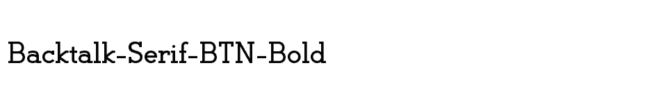 font Backtalk-Serif-BTN-Bold download