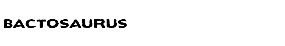 font Bactosaurus download