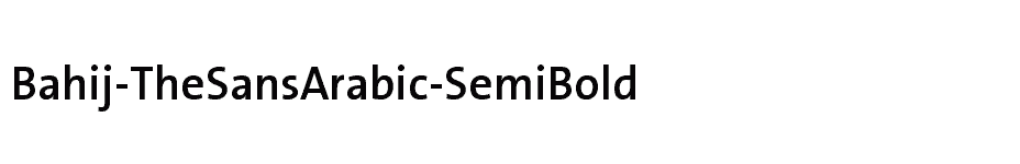 font Bahij-TheSansArabic-SemiBold download