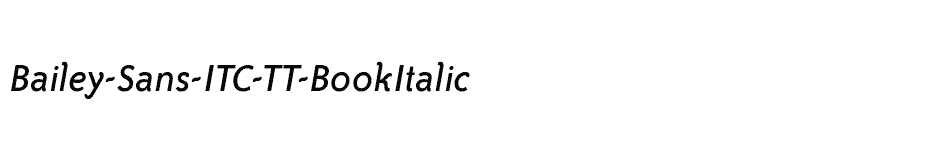 font Bailey-Sans-ITC-TT-BookItalic download