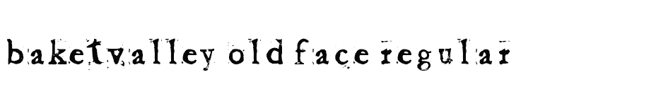 font Baketvalley-Old-Face-Regular download