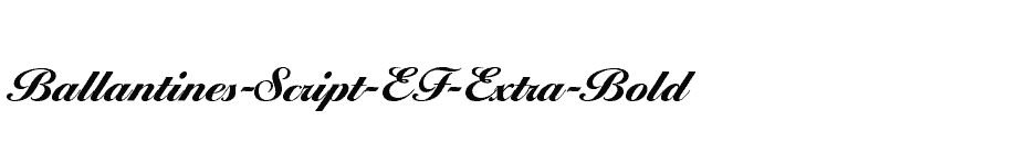 font Ballantines-Script-EF-Extra-Bold download