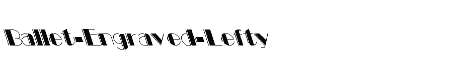 font Ballet-Engraved-Lefty download