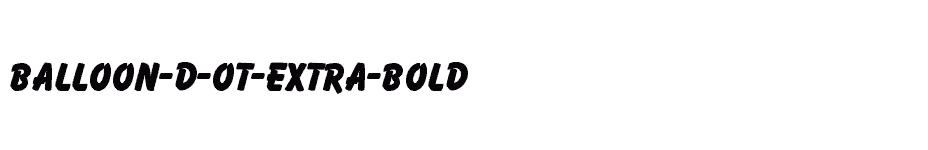 font Balloon-D-OT-Extra-Bold download