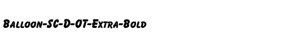 font Balloon-SC-D-OT-Extra-Bold download