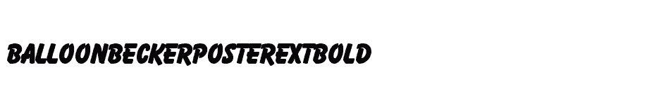 font BalloonBeckerPosterExtBold download