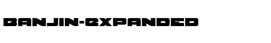 font Banjin-Expanded download