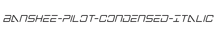 font Banshee-Pilot-Condensed-Italic download
