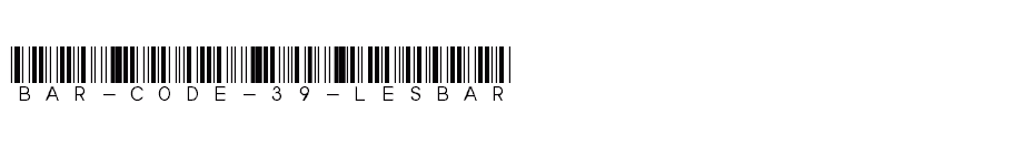 font Bar-Code-39-lesbar download