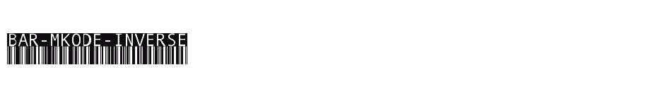 font Bar-MKode-Inverse download