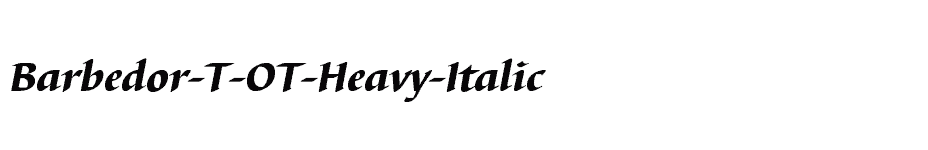 font Barbedor-T-OT-Heavy-Italic download