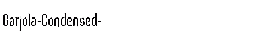 font Barjola-Condensed- download