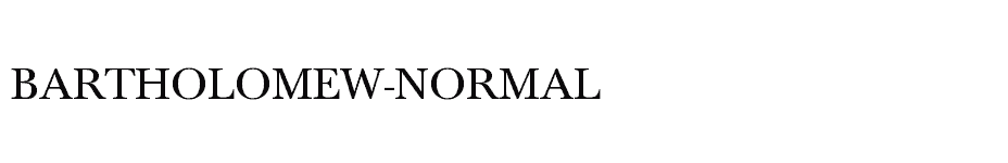 font Bartholomew-Normal download