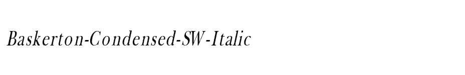 font Baskerton-Condensed-SW-Italic download