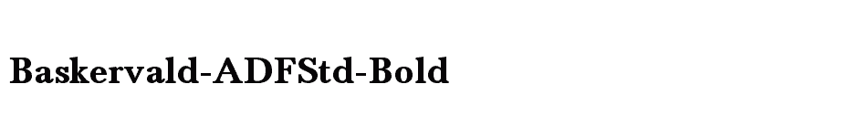 font Baskervald-ADFStd-Bold download