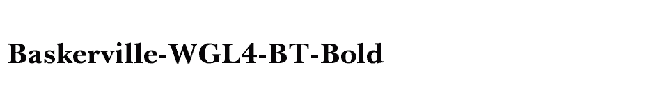 font Baskerville-WGL4-BT-Bold download